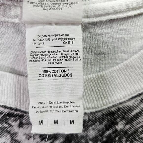 New Orleans Shirt Mens Medium White Bourbon Street All Over Print Graphic Tee - Picture 4 of 10